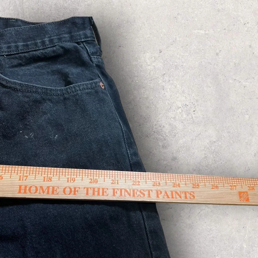 Vintage Levis Jeans Mens 38 Black 550 Baggy Denim Faded Streetwear Hipster 36x32